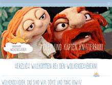 Tablet Screenshot of figurentheater-wolkenschieber.de